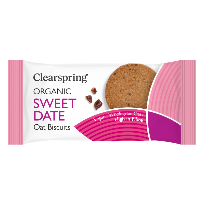 Haferkekse - Dattel, BIO, Clearspring, 40g
